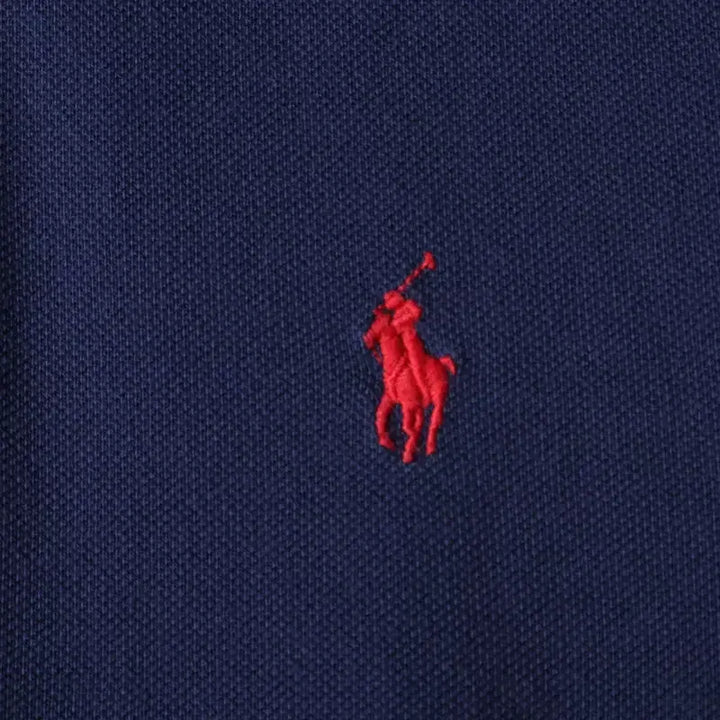 [BUNJANG] Polo Ralph Lauren Solid Navy Polo Shirt / (M-L) 폴로 랄프로렌 반팔 카라 티셔츠 네이비 무지-18318
