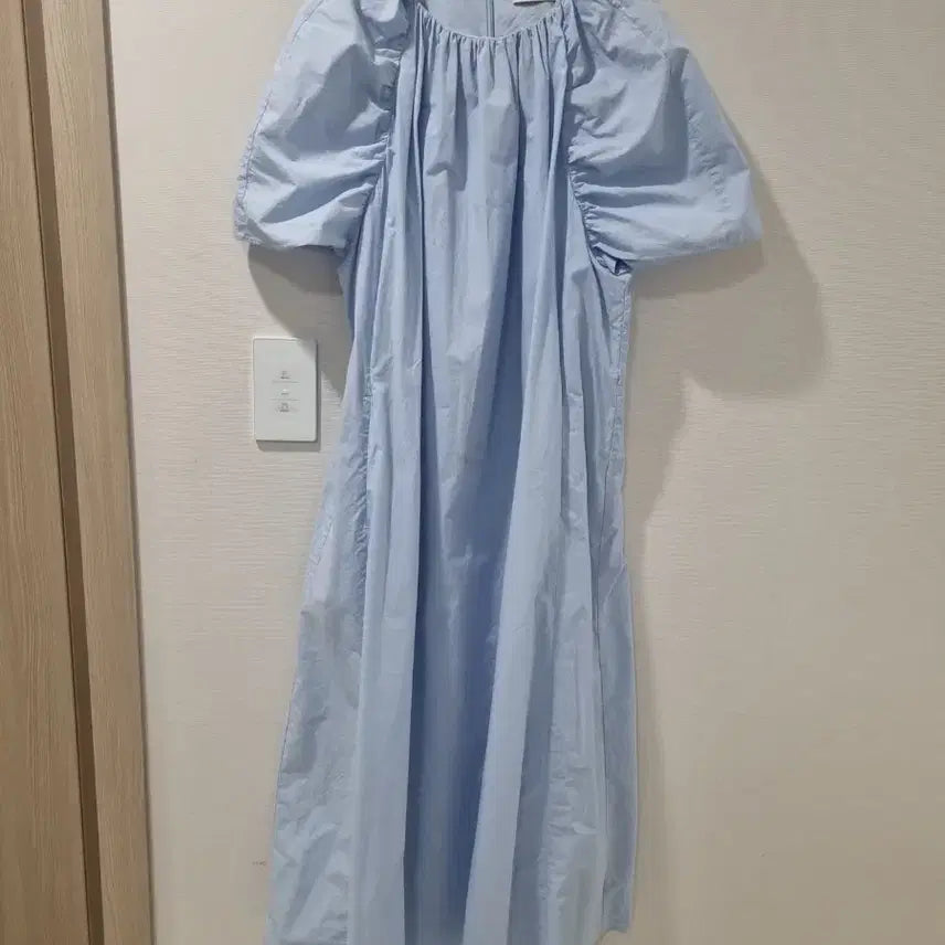 [BUNJANG] 10MONTH ENNK Puff Dress Sky Blue / 10MONTH X ENNK 퍼프 원피스 하늘색