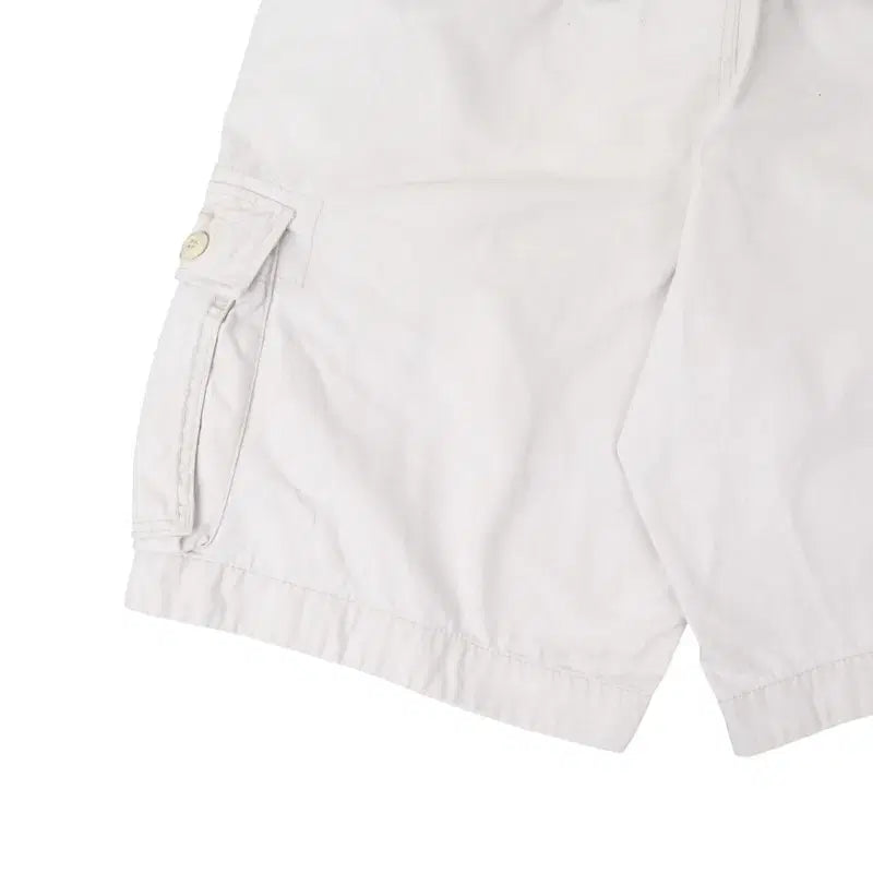 [BUNJANG] Denim &amp; Supply Mariners White Work Half Cargo Pants / 데님앤서플라이 마리너스 화이트 워크 하프 카고팬츠