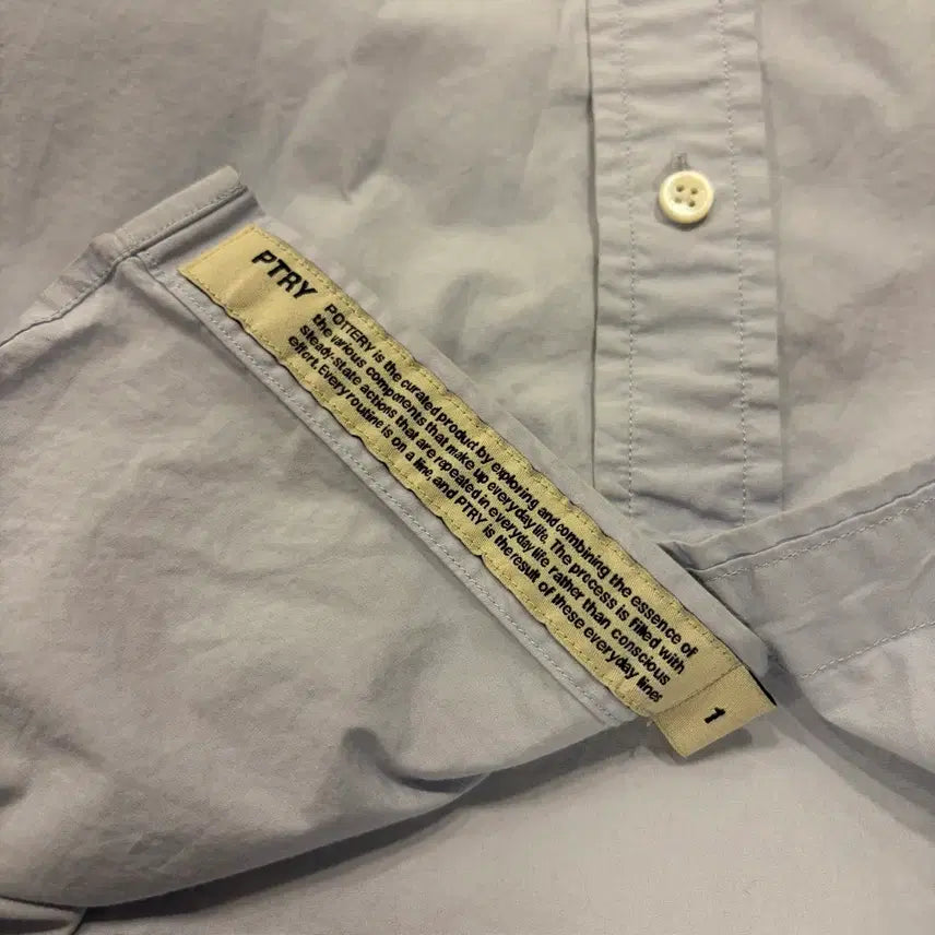 [BUNJANG] Pottery Light Blue Short Sleeve Shirt / [1] 포터리 반팔 셔츠 라이트 블루