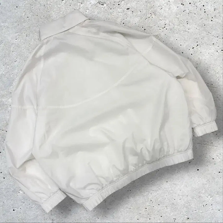 [BUNJANG] Nike Windrunner White Half-Zip Windbreaker Jacket / [XL] 나이키 윈드러너 화이트 바람막이 하프집업