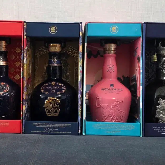 [BUNJANG] Royal Salute 21/25/32 Year Old Empty Bottle Bundle / 로얄살루트 21년 25년 32년산 위스키 공병