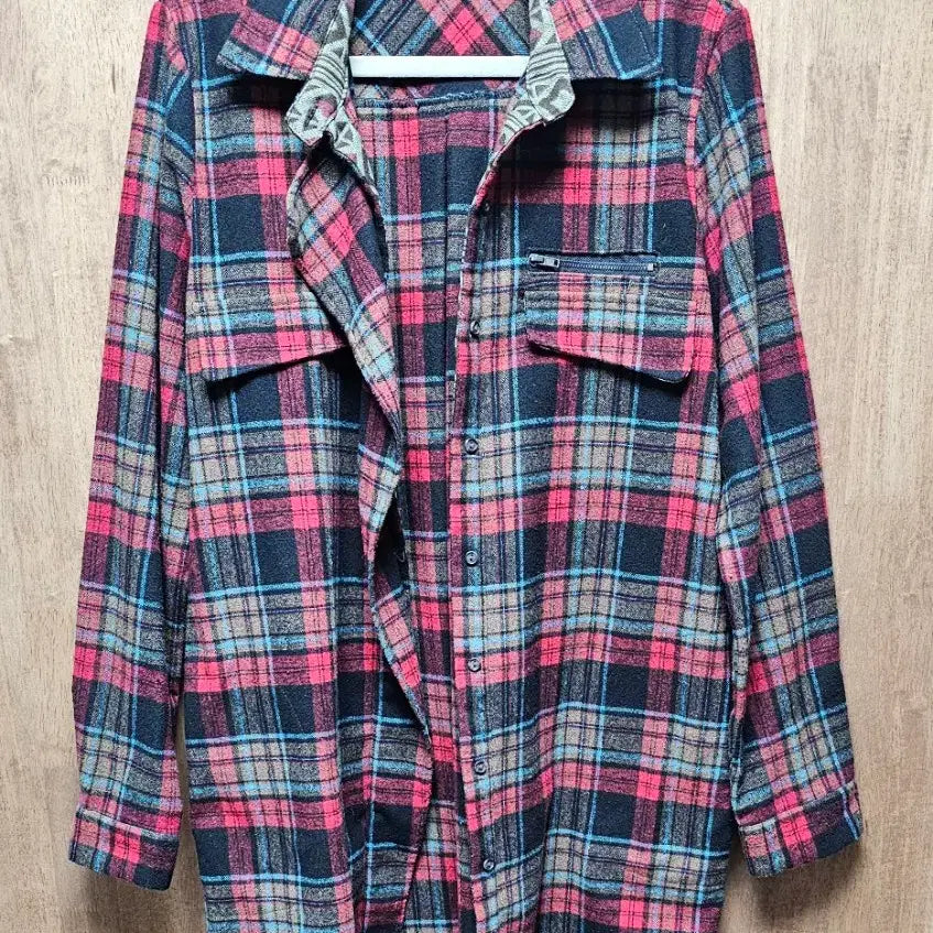 [SOLD OUT] 오버핏 체크 아우터/체크 자켓/남방/셔츠