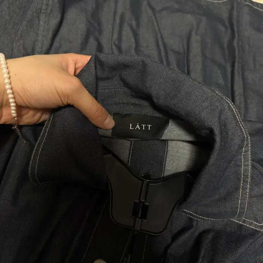 [BUNJANG] Hansum Latt Blue Dress / 한섬 Latt 청 원피스