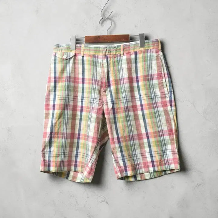 [BUNJANG] Polo Ralph Lauren Checkered Shorts / 폴로 랄프로렌 체크 쇼츠 반바지 33 M0254