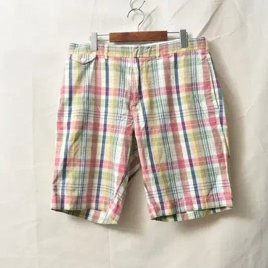 [BUNJANG] Polo Ralph Lauren Checkered Shorts / 폴로 랄프로렌 체크 쇼츠 반바지 33 M0254