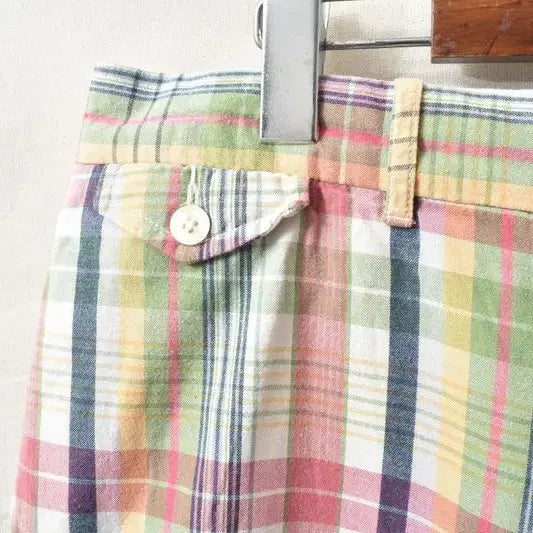 [BUNJANG] Polo Ralph Lauren Checkered Shorts / 폴로 랄프로렌 체크 쇼츠 반바지 33 M0254