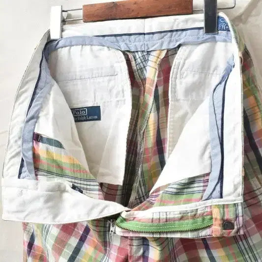 [BUNJANG] Polo Ralph Lauren Checkered Shorts / 폴로 랄프로렌 체크 쇼츠 반바지 33 M0254