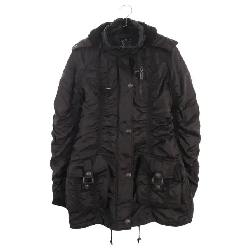 [SOLD OUT] 스카이봄버 빈티지 블랙 셔링 자켓