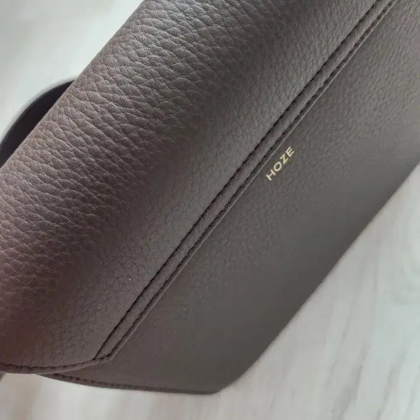 [BUNJANG] Hojae Brown Leather Crossbody Bag / 새상품급))호재. 브라운 레더 플랩 크로스백