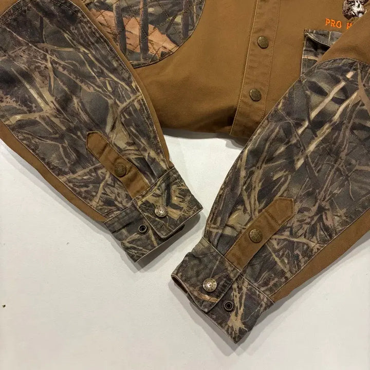 [BUNJANG] Pro Hunter Realtree Pattern Long Sleeve Shirt Brown / [100] 프로헌터 리얼트리 패턴 긴팔 셔츠 브라운