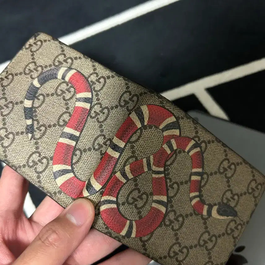 [BUNJANG] Gucci King Snake Bifold Wallet / [정품/풀박스] 구찌 킹 스네이크 반지갑