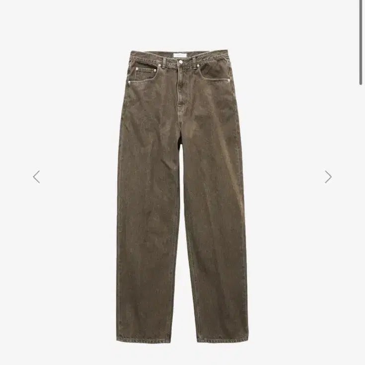 [SOLD OUT] STRAIGHT DENIM PANTS (WASHED BROWN)
