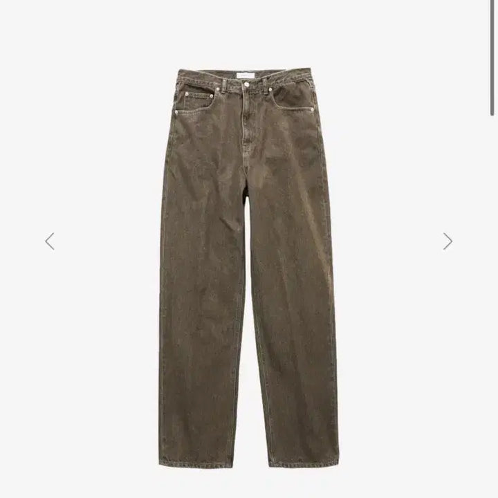 [SOLD OUT] STRAIGHT DENIM PANTS (WASHED BROWN)