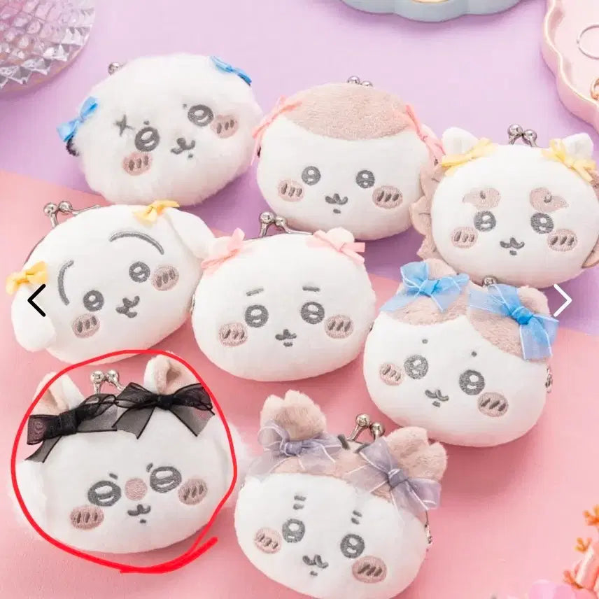 [BUNJANG] Chiikawa Momonga Ribbon Mini Coin Purse / 새상품)치이카와 발레코어 리본 미니동전지갑(모몽가)