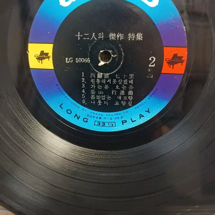 [BUNJANG] Various Artists Twelve Masterpieces LP Vinyl / 십이인 걸작특집 LP EX+