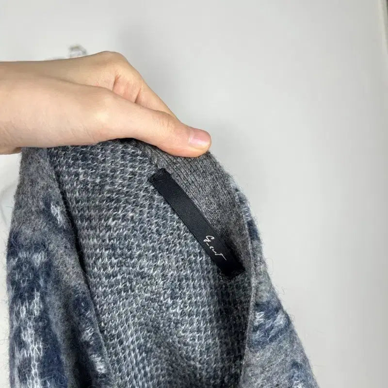 [BUNJANG] G-Cut Oversized Wool Round Knit Top / 지컷/오버핏 울 라운드 니트 티 여S M/라덴