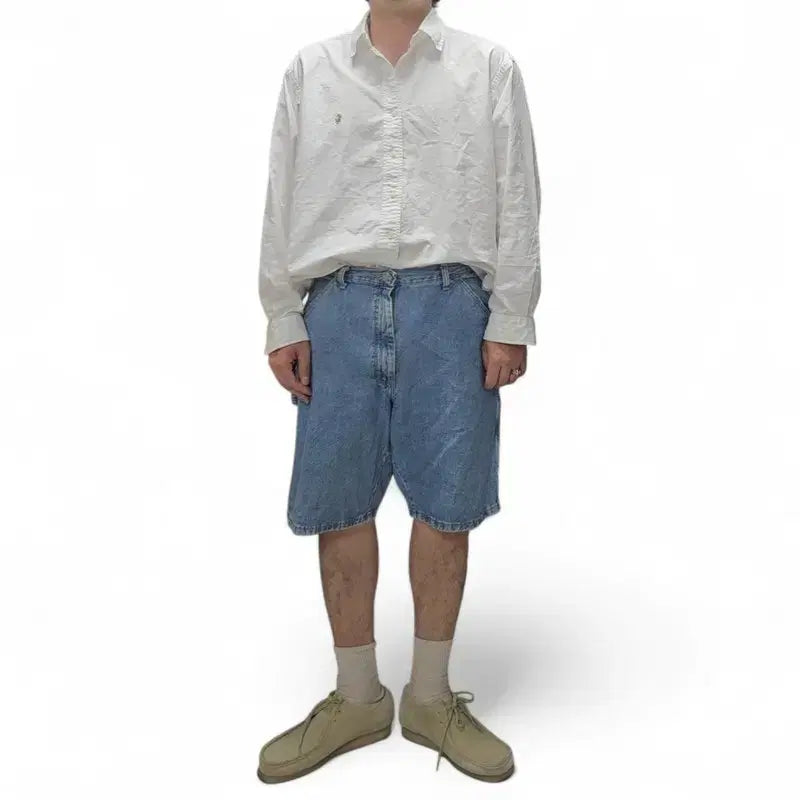 [BUNJANG] Wrangler Denim Shorts 34 M0256 / 랭글러 데님 쇼츠 반바지 34 M0256