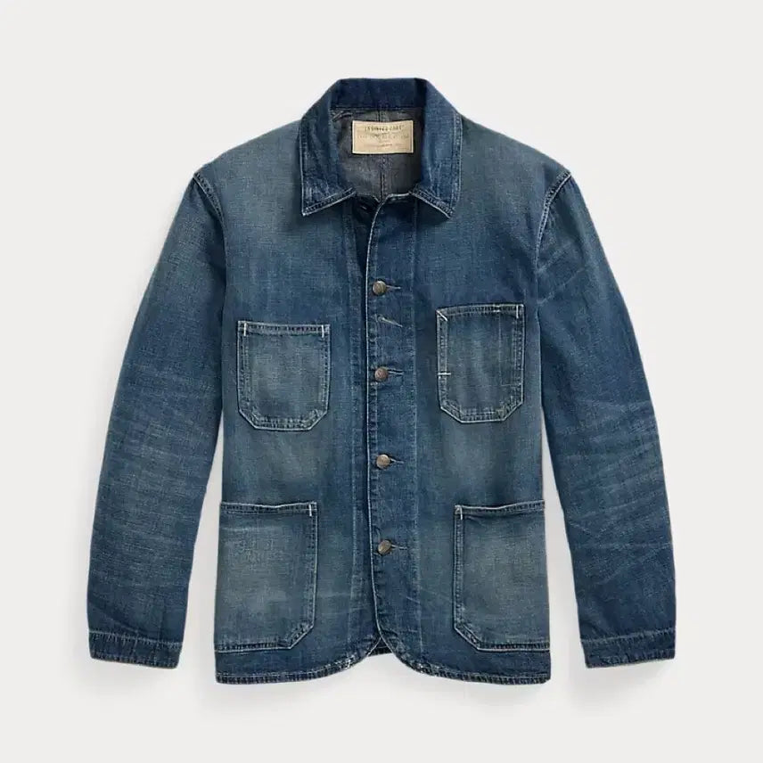 [SOLD OUT] rrl 더블알엘 코튼 리넨 데님 엔지니어드자켓 L사이즈