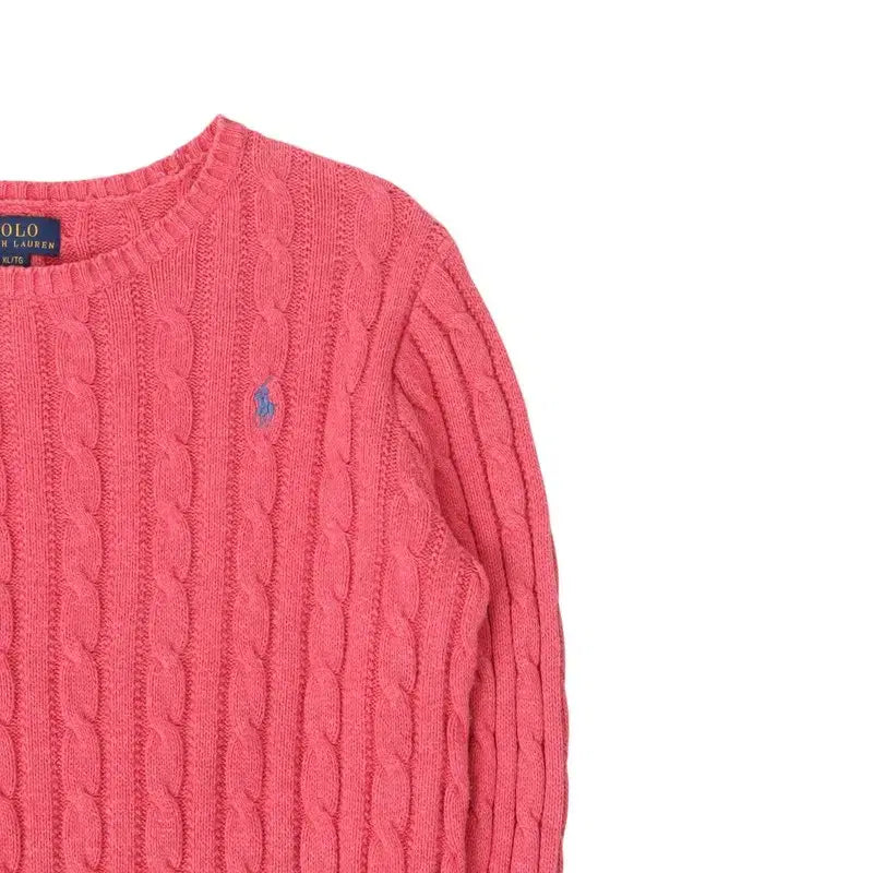 [BUNJANG] Polo Ralph Lauren Cable Knit Sweater / 폴로 랄프로렌 핑크 케이블 니트