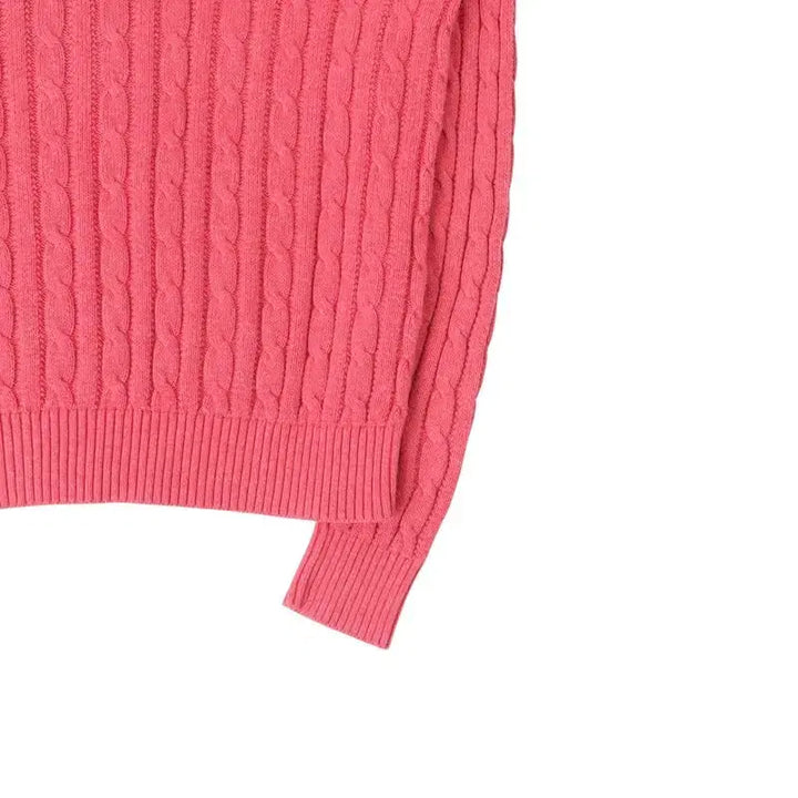 [BUNJANG] Polo Ralph Lauren Cable Knit Sweater / 폴로 랄프로렌 핑크 케이블 니트