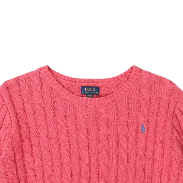 [BUNJANG] Polo Ralph Lauren Cable Knit Sweater / 폴로 랄프로렌 핑크 케이블 니트