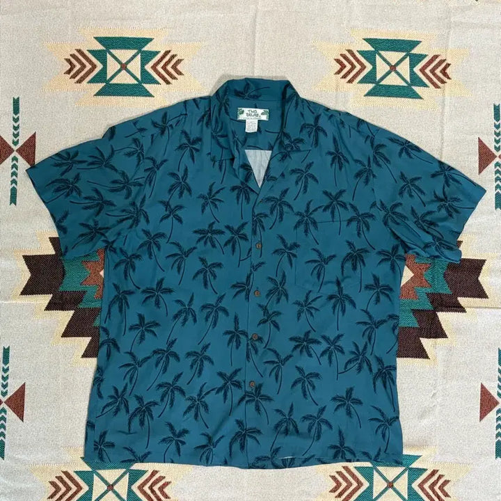 [BUNJANG] Two Palms Palm Tree Aloha Hawaiian Shirt / 투팜즈 팜트리 알로하 하와이안 셔츠