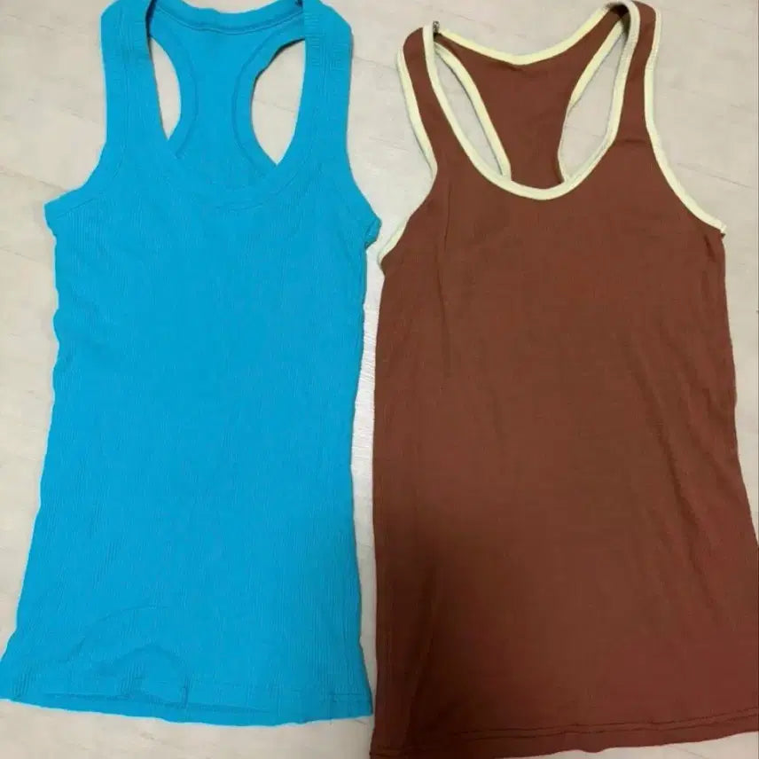[SOLD OUT] 여성 나시 2종 (블루, 브라운)프리사이즈