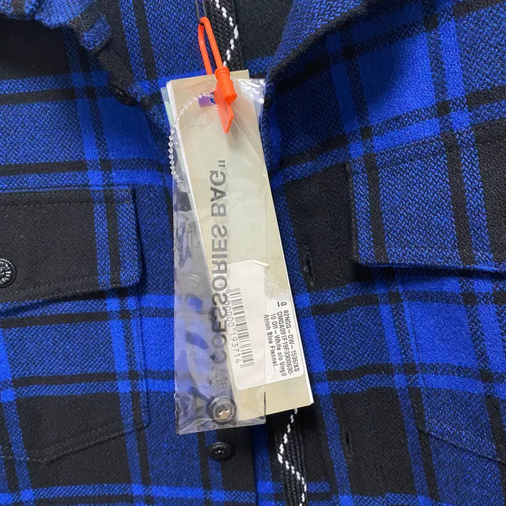 [BUNJANG] Off-White Flannel Arrow Check Shirt / [ S ] 오프화이트 플란넬 애로우 체크 셔츠