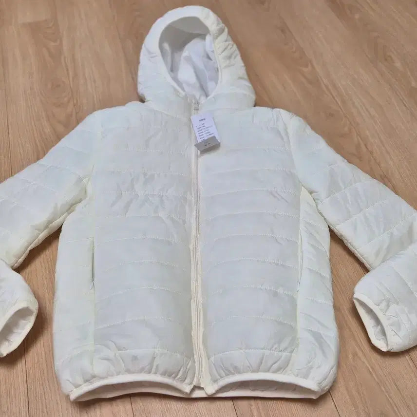 [BUNJANG] Ivory Hooded Lightweight Padded Jacket / 아이보리 후드 경량 패딩 (새거)