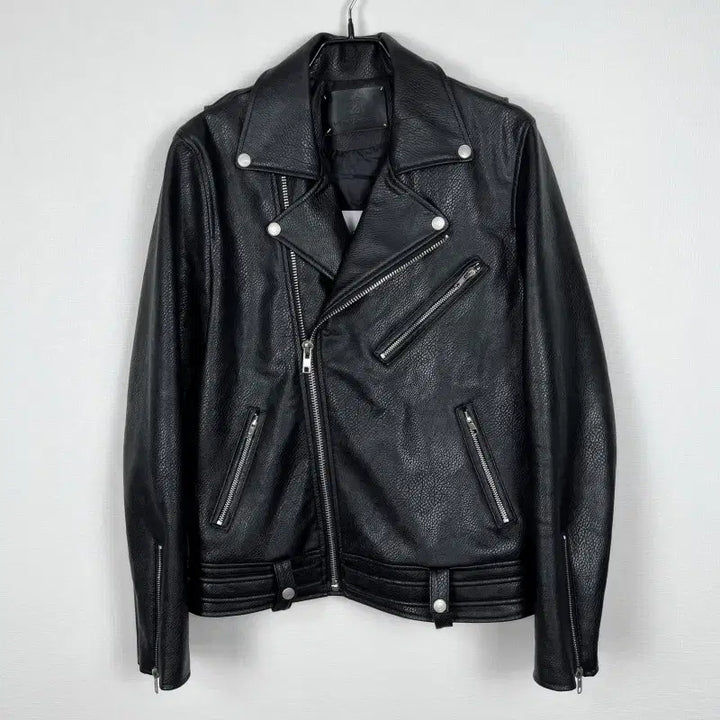 [BUNJANG] Heavy Smoker Leather Rider Jacket Black M / 헤비스모커/가죽 라이더 자켓 블랙 남M 95/라덴