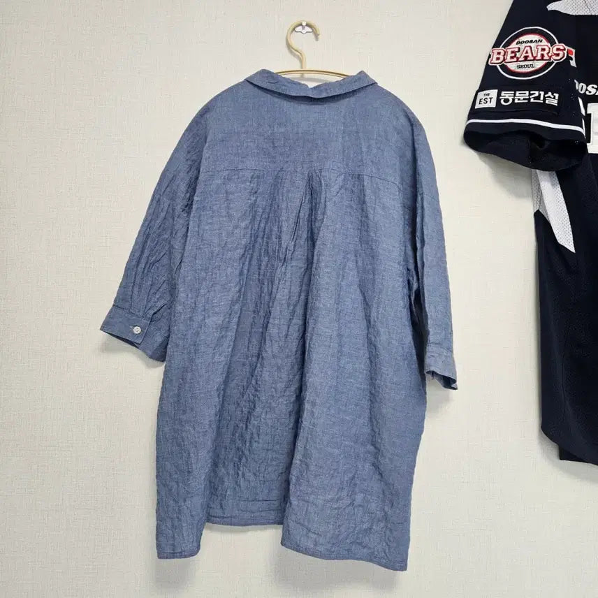 [SOLD OUT] 모리걸 일본 빈티지 블루 셔츠 블라우스 7부