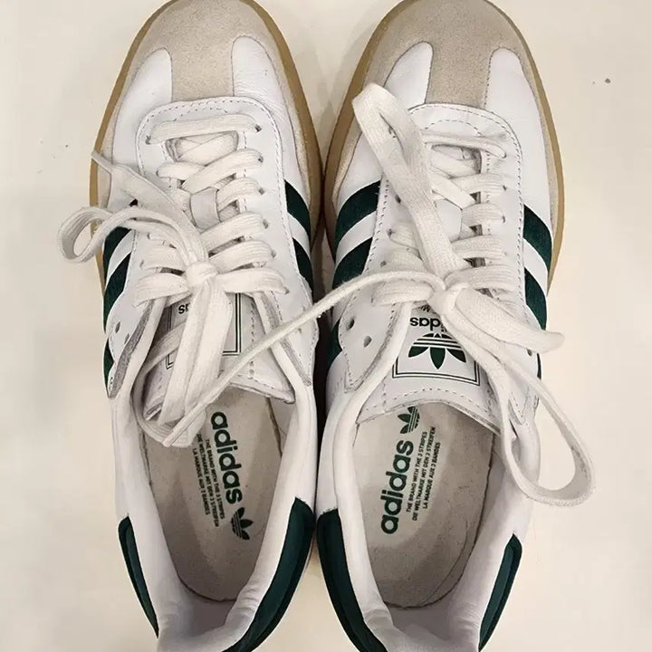[BUNJANG] Adidas Samba OG White Green / 아디다스 삼바 OG 화이트 그린