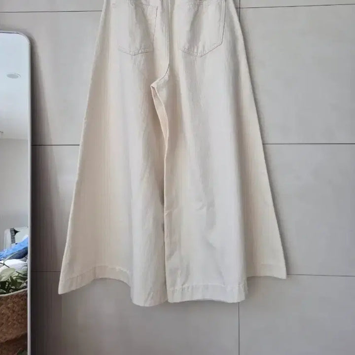 [SOLD OUT] 뒷밴딩 9부  아이보리 a 치마와이드 팬츠m