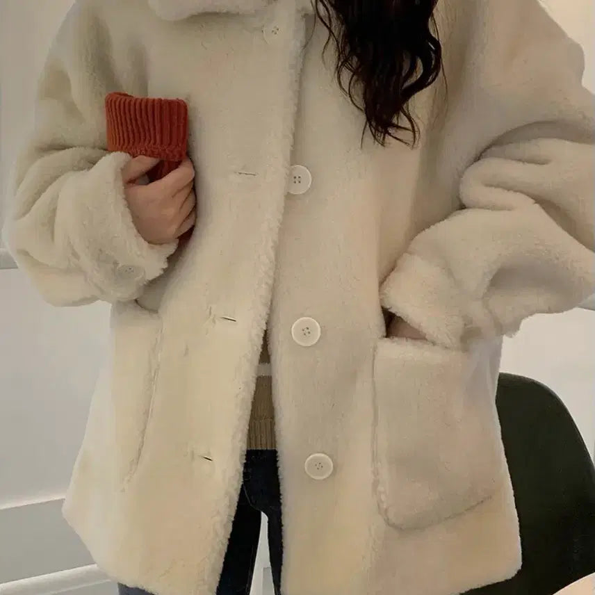 [BUNJANG] Withyun Minuet Wool Coat Ivory / 위드윤 미뉴에트 울 코트 아이보리