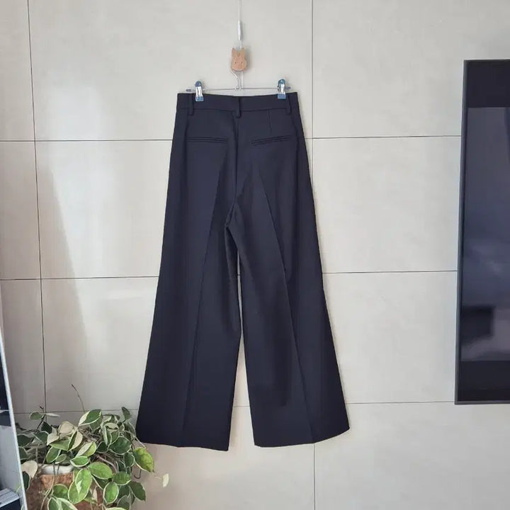 [BUNJANG] YUMMER Elle Wide Slacks Black Pants / 유메르 엘르 와이드 슬랙스 블랙 2싸이즈m 새상품