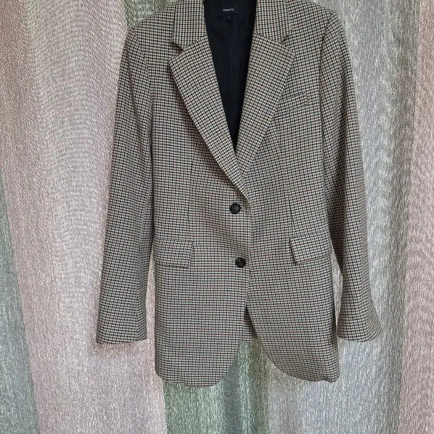 [BUNJANG] Theory Checkered Blazer Wool Blend / 띠어리 체크자켓 44/작은55