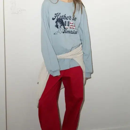 [SOLD OUT] 헤더먼트 america long sleeve tee