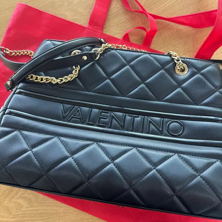 [BUNJANG] Valentino Ada Chain Shopper Bag / 발렌티노 숄더백 에이다 체인 쇼퍼백 블랙 보부상 가방 발렌티노마리오