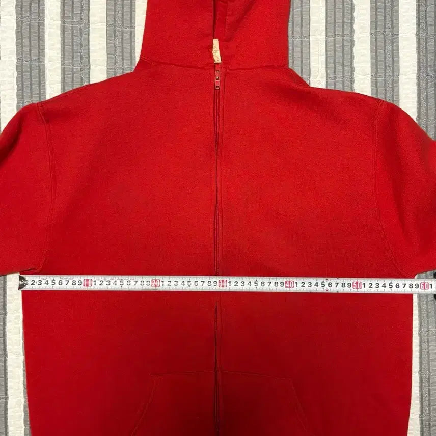 [SOLD OUT] 70s 러셀 빈티지 후드 집업 레드 페이딩 좋은 개체