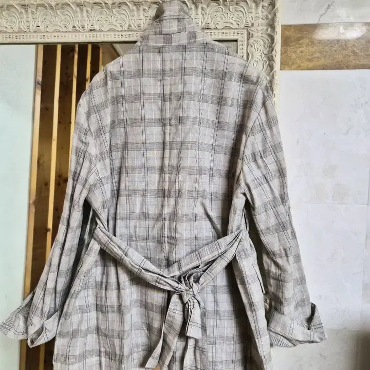 [BUNJANG] Magjay STABLE Check Linen Blazer / 매그제이 STABLE 체크무늬 린넨 블레이저