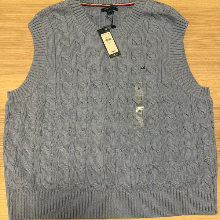 [BUNJANG] Tommy Hilfiger Cable Knit Vest L / 타미힐피거 케이블 니트 조끼 L