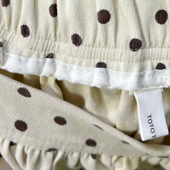 [SOLD OUT] 아이보리 도트 롱 스커트