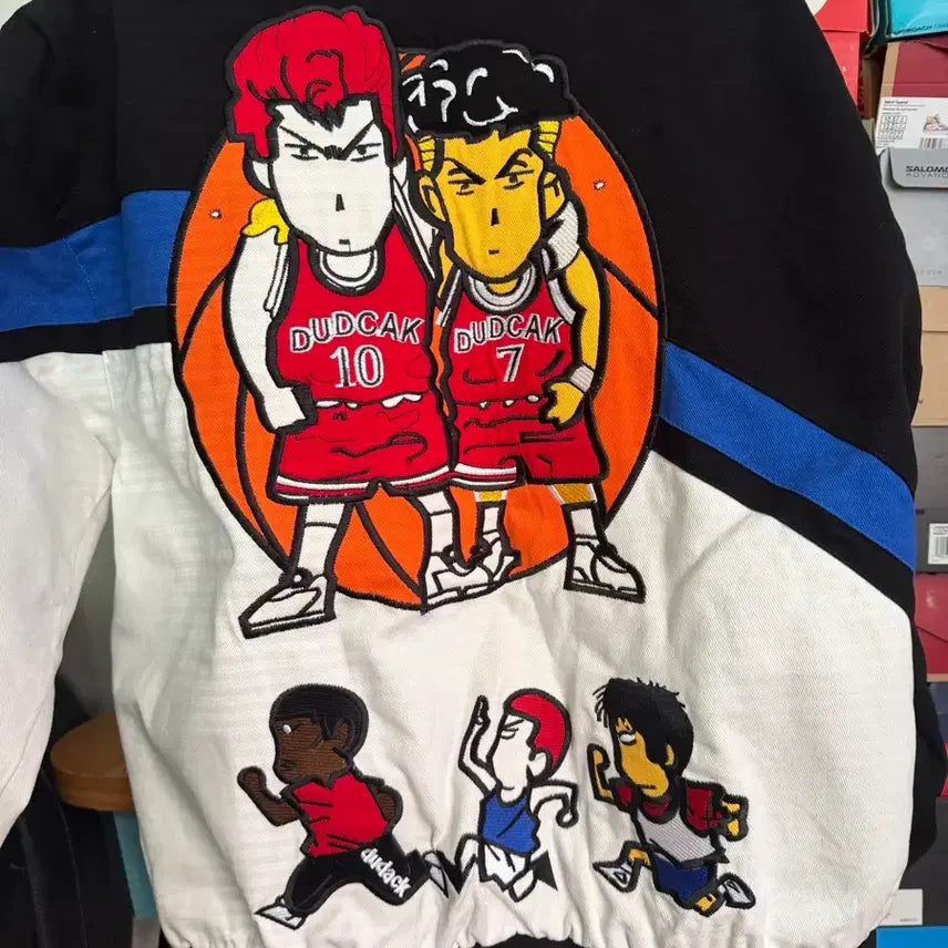 [BUNJANG] Old School Slam Dunk Embroidered Racing Jacket (XL) / 올드스쿨 슬램덩크 자수 레이싱 자켓 (국내 XL)