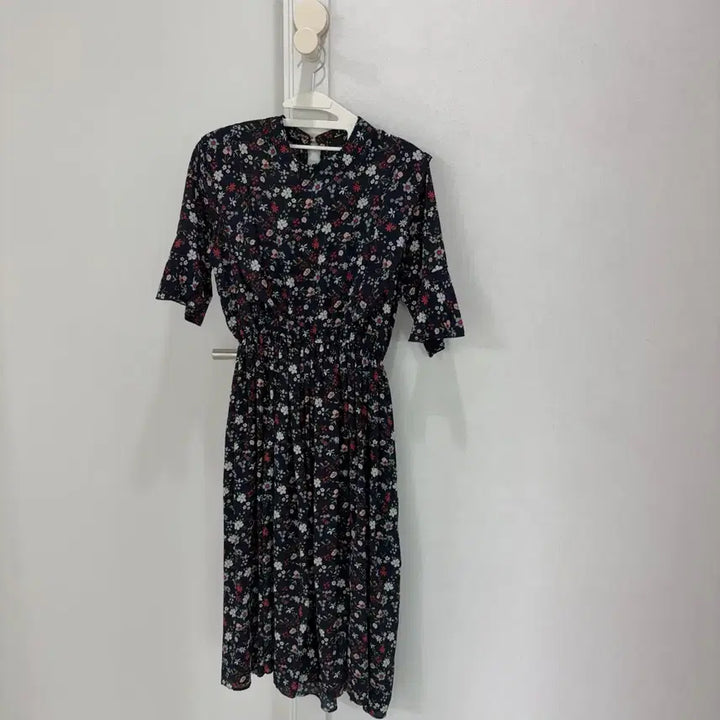 [BUNJANG] Flower Pattern Long Dress / 플라워 패턴 롱 원피스