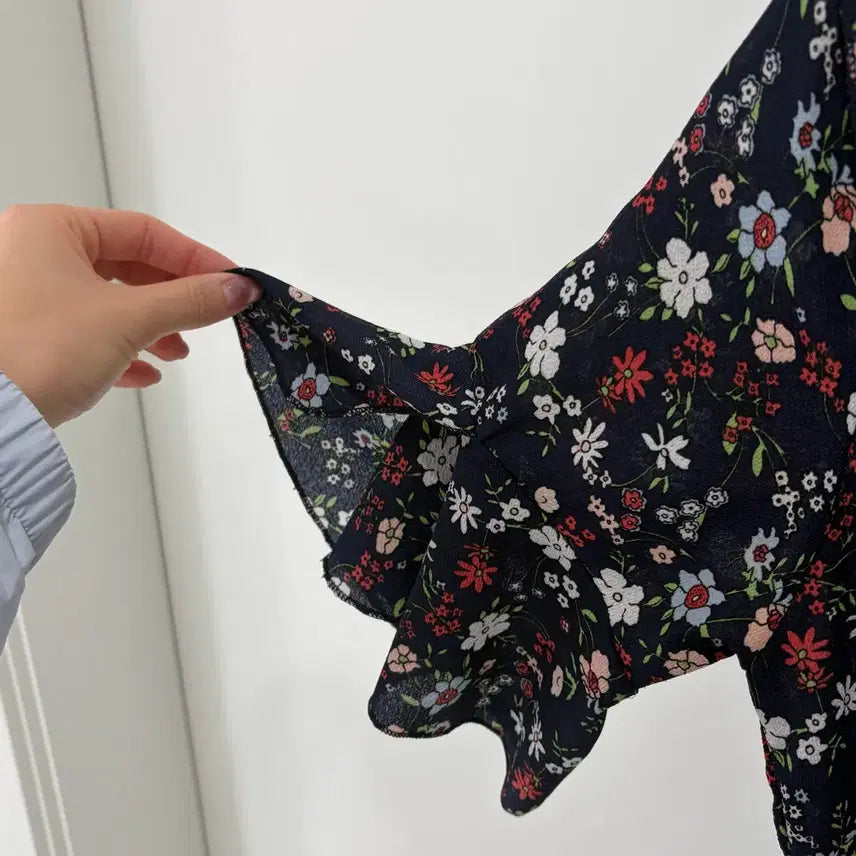 [BUNJANG] Flower Pattern Long Dress / 플라워 패턴 롱 원피스