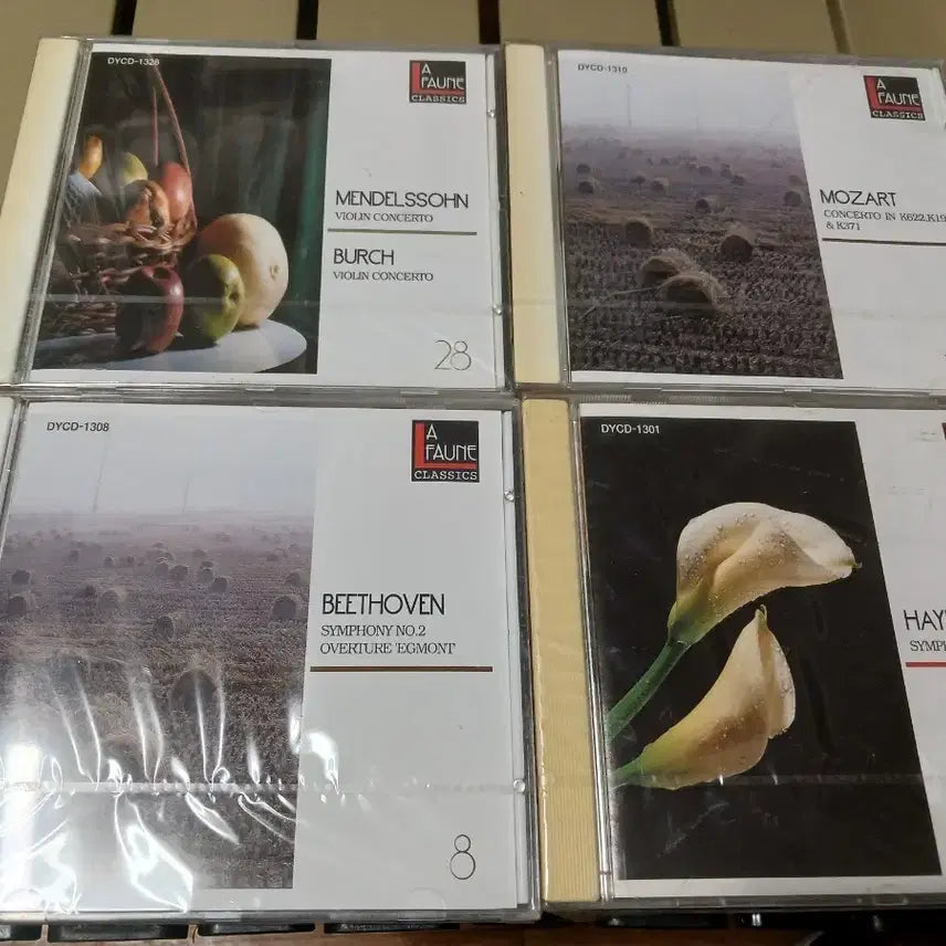 [BUNJANG] Unsealed Classical CD Bundle (Mozart, Beethoven, Mendelssohn, Haydn) / 미개봉 클래식cd 4종 일괄모차르트, 베토벤, 멘델스존, 하이든의