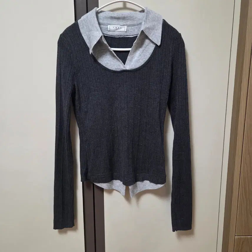 [SOLD OUT] 트위 투톤 레이어 니트