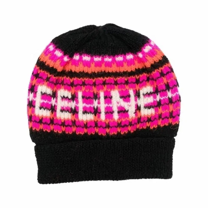 [BUNJANG] Celine Jacquard Logo Beanie / 셀린느 CELINE 자카드 로고 비니