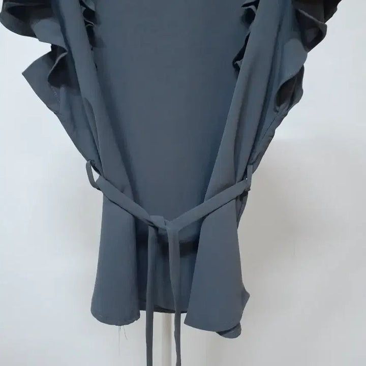 [SOLD OUT] 새상품 러플  블라우스 그레이